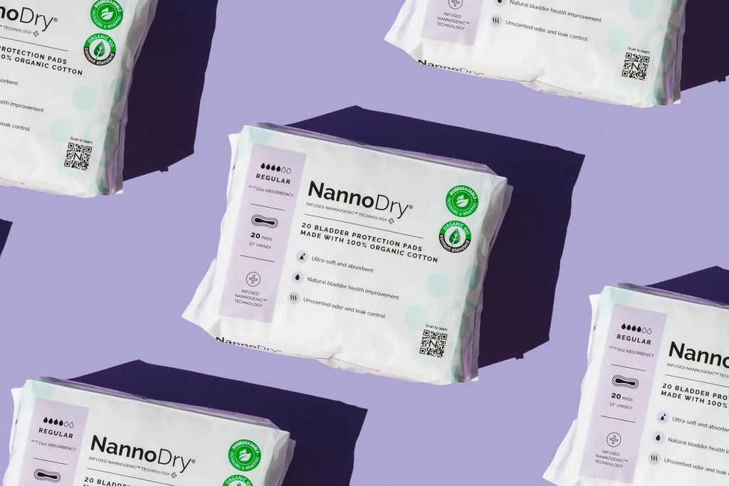 NannoDry Regular, toalla para pérdidas urinarias moderadas, paquete de 20